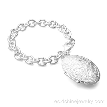 Huevo de plata de ley 925 en forma de colgante cadena collar gargantilla